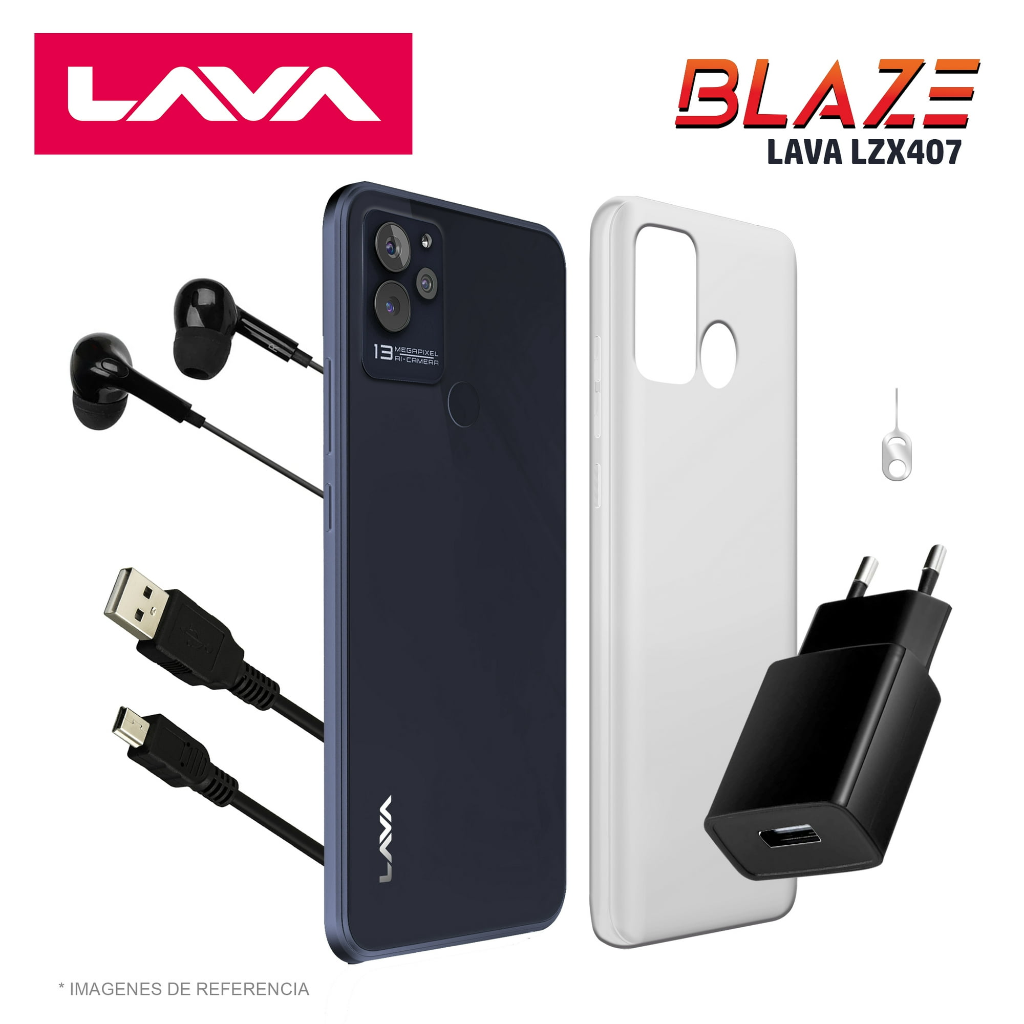 Smartphone Bmobile Lava Blaze 4G 64GB4GB Ram NEGRO