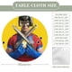 thumbnail image 2 of Peacemaker-theme Fitted Round Tablecloths Elastic Edged Table Covers Waterproof Table Cloth for Kitchen Holiday Party Tables Decor 120cm, 2 of 6