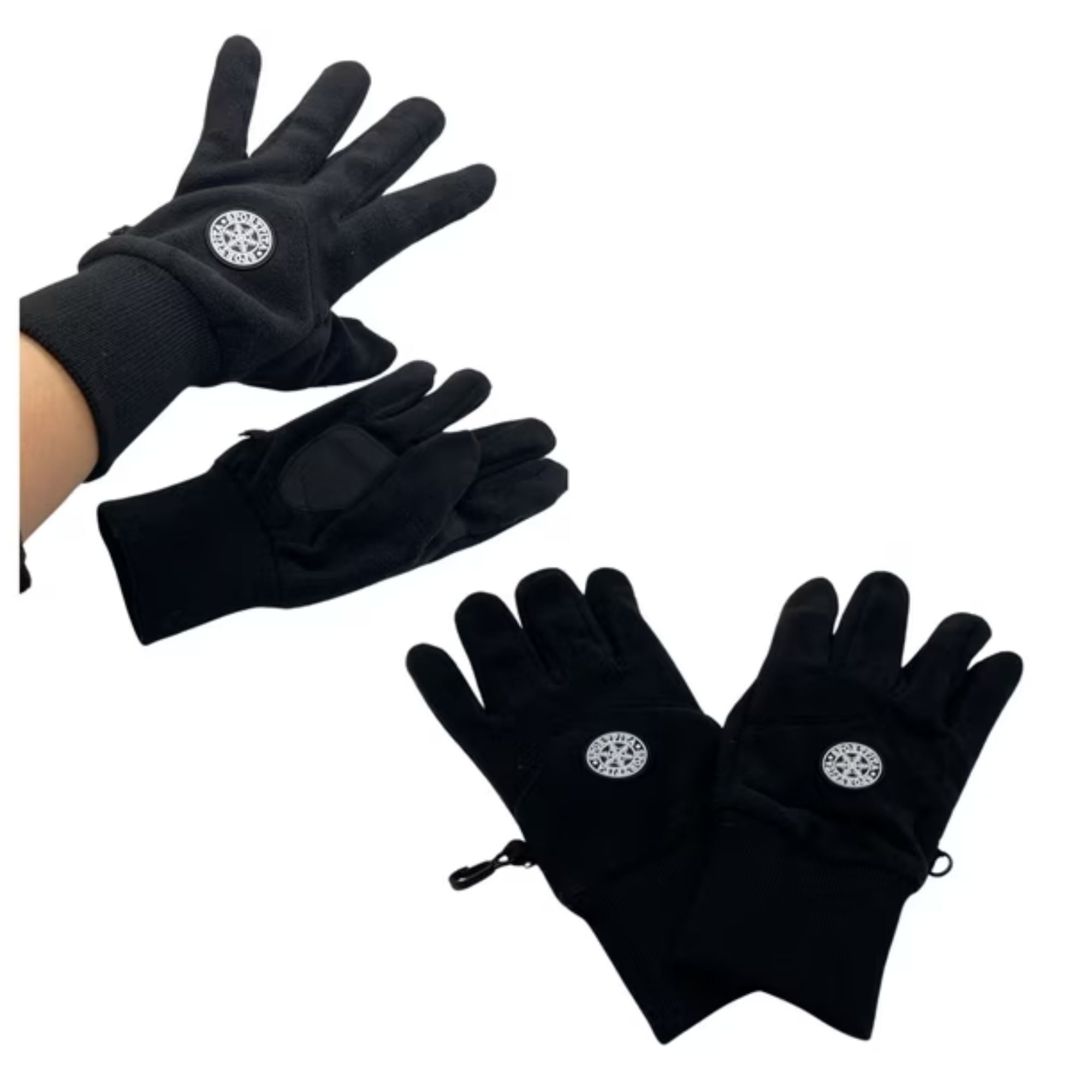 Ekolmac Center - Guantes De Polar Tactiles Para Hombres Color Negro Adulto-jovenes