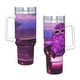 thumbnail image 4 of Grimace Vaso aislado de acero inoxidable con asa, diseño temático, regalo para familia, amigos y fans; incluye pajita y encaja en el portavasos estándar, 40 oz, 4 of 6