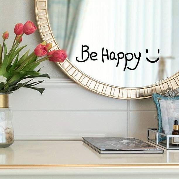 1pc, Mirror Decal, Love Yourself And Love Life Inspirational Quotes Wall Sticker, Bathroom Decor Shower Door Decal, Window Sticker, Bedroom Bathroom Background Wall Decor, Home Decor
