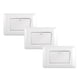 thumbnail image 1 of Pack 3 Interruptor Simple 9/12 10A 250V Blanco, 1 of 5