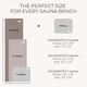 thumbnail image 4 of Juego de esterilla y almohada para sauna BADESOFA resistente al calor, color topo, 4 of 8