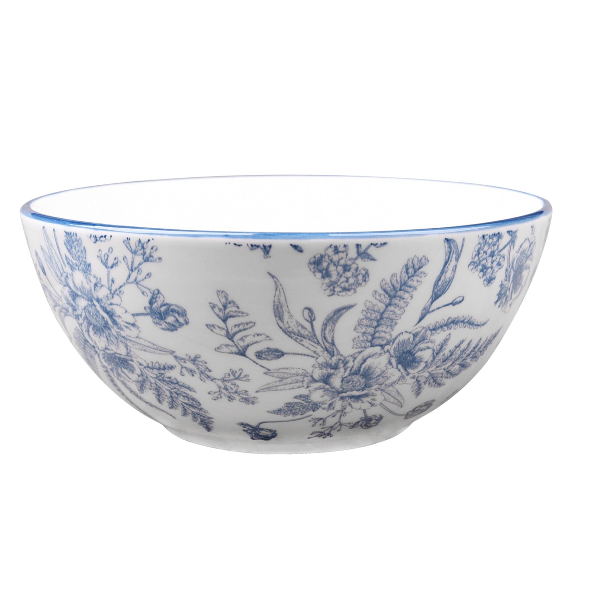 Hallen - Bowl 16 Cm Eleanor 1 Pieza Porcelana Azul - Blanco