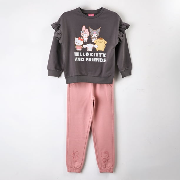 Conjunto Buzo Niña Hello Kitty And Friends Gris
