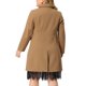 thumbnail image 3 of Abrigo de talla grande para mujer Agnes Orinda, sólido, de un solo pecho, largo, para otoño e invierno, con bolsillos, 1X Camel, 3 of 6