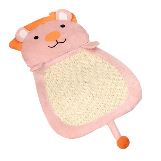 Rascador para Gatos, Alfombrilla de Sisal, Almohadilla para Rascar, Sofá, Juguetes para Gatos, Protege Alfombras Y Sofás, Cama de Salón, Alfombrilla P León de color rosa