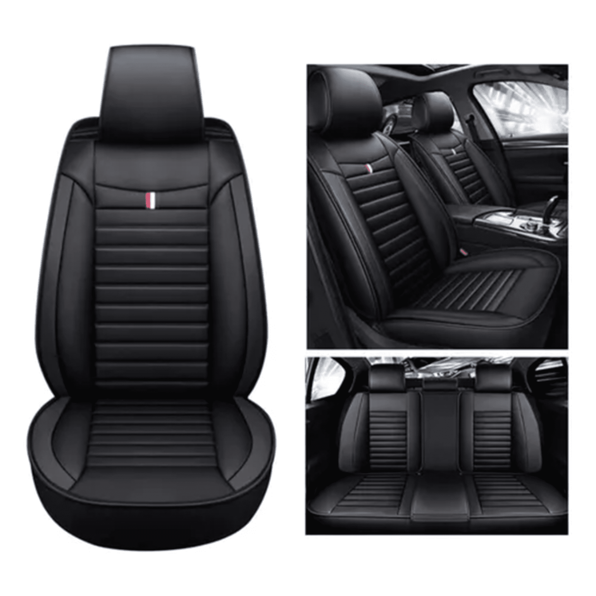 Genérico - Fundas De Asiento De Auto De Cuero Calidad Universal Kit