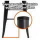 thumbnail image 3 of Pack 4 Taburete Alto de Metal para Barra negro, 3 of 6