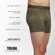 thumbnail image 2 of Trunk Underwear adidas Athletic Fit Olive S para hombre (paquete de 3), 2 of 3