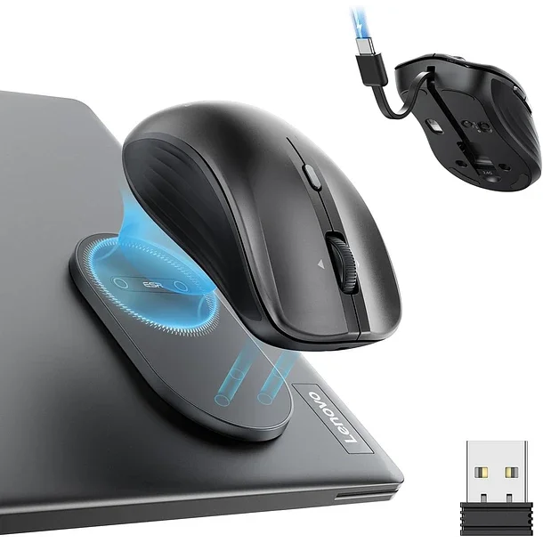 Mouse Inalámbrico Esr Magmouse Para Macbook / Ipad 2.4ghz Negro