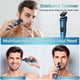thumbnail image 5 of Maquinilla de afeitar eléctrica para hombre, nueva versión mejorada, inalámbrica, recargable, rotativa 3D, para uso en seco y húmedo, resistente al agua, ideal como regalo para marido, padre o novio,, 5 of 5