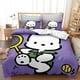 thumbnail image 1 of Juego de ropa de cama de anime de 3 piezas, funda nórdica de plumas con estampado de dibujos animados en 3D, funda nórdica wa, con fundas de almohada, fácil de cuidar., 1 of 3