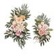 thumbnail image 2 of 2 Piezas De Flores De Seda Colgantes, Corona De Arco De Boda Para Pared De Granja, Boda, Rosa Rubor, 2 of 5