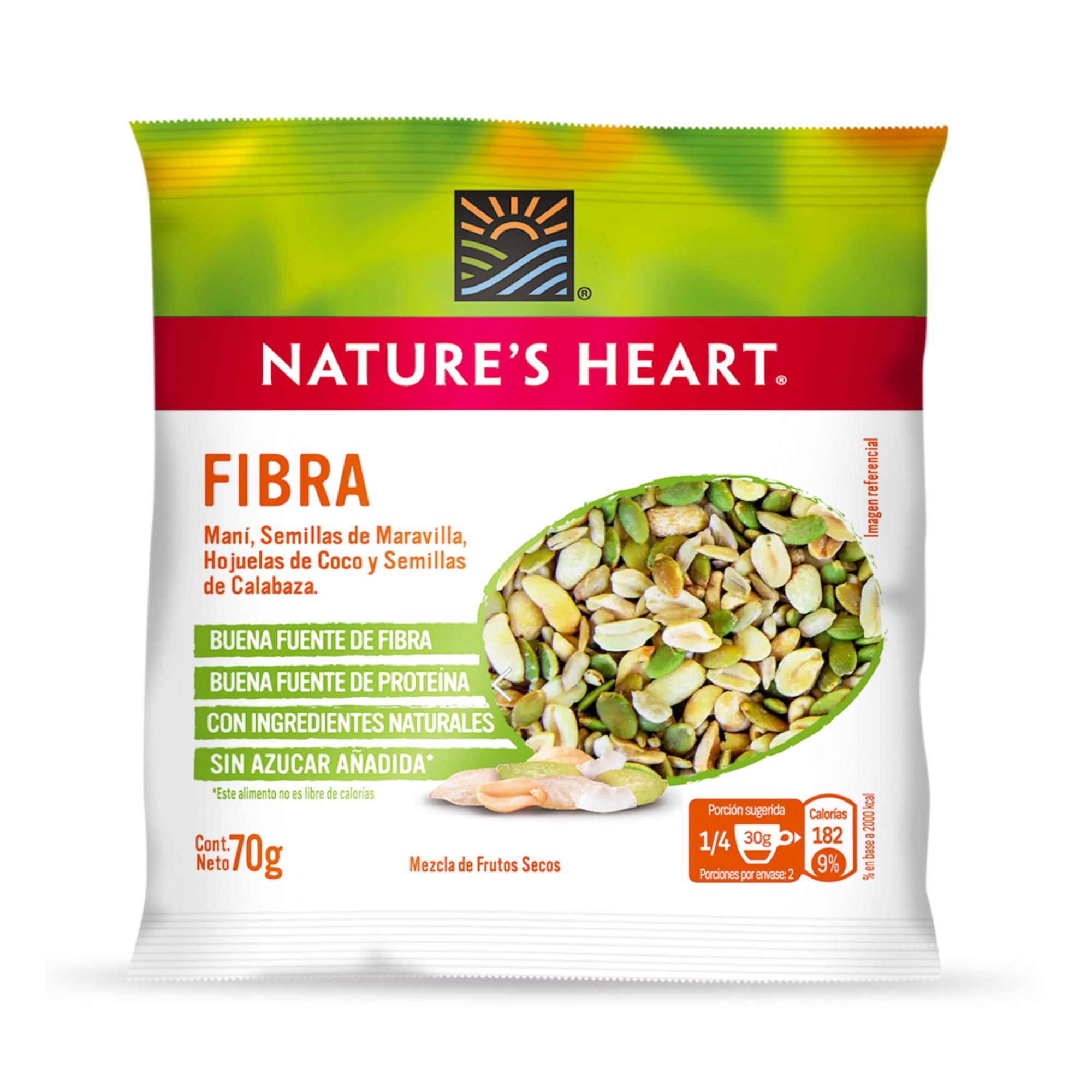 Snack Fibra 70 g Nature's Heart