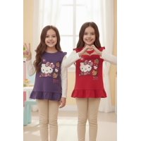 Pack 2 Poleras Niña Hello Kitty Multicolor 6