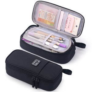 Estuche Para Lápices Cicimelon Durable Para Material Escolar, Color Negro