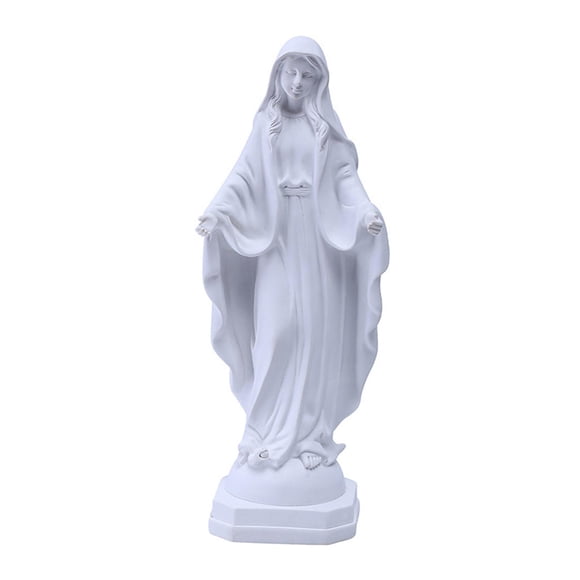 Bendito Resina Figuritas Escultura Cristiana Coleccionable Religiosa Exquisita Estatua de María para Adorno Comedor Gabinete Navidad
