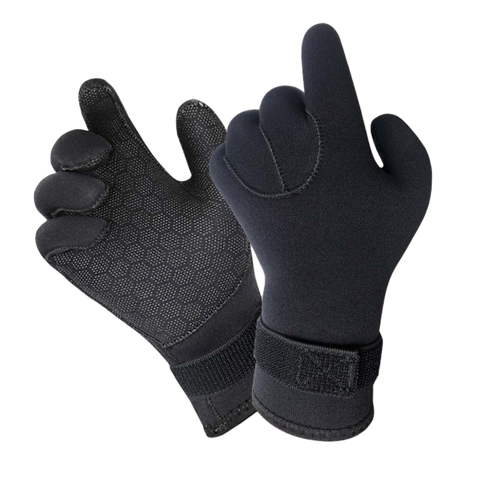 Magideal - Guantes De Neopreno Para Buceo, Guantes De Neopreno De Cinco Dedos, Guantes De Invierno Para Traje De Neopreno, Guantes Térmicos Antideslizantes, Guan 5 Mm Xl