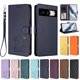 thumbnail image 3 of Funda Volteable tipo Billetera con Correa para Google Pixel 8, Azul, 3 of 6