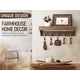 thumbnail image 4 of Llavero Farmhouse Con 5 Ganchos Y Estante De Madera, 4 of 6