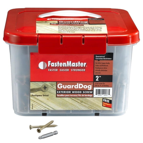 Screw FMGD212-1750 Guarddog Exterior de madera de 2,5 cm