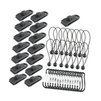 Magideal - 45 Uds Clips Para Lona, Abrazaderas Para Lona, Clips De Sujeción Para Tienda De Campaña De Alta Resistencia, Clips Para Dosel Para Tiendas Al Aire