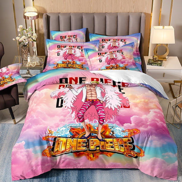 Anime One Piece 3D Print Bedding Set Duvet Covers Pillowcases One Piece Comforter Bedding Sets Bedclothes Bed Bed Sheets