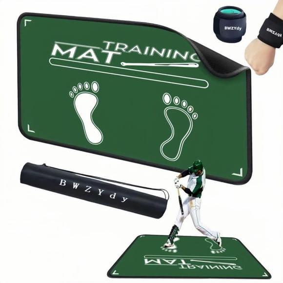 Tapete 2 en 1 para bateo de béisbol y tapete decorativo BWZYDY