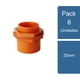 thumbnail image 1 of Pack 6 Terminal Conduit He Con Tuerca 25mm, 1 of 2