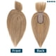 thumbnail image 5 of Loveternal Postizo 100% Cabello Humano Real Toppers con Flequillo para Mujer 16 Pulgadas (Blonde） Oscuro, 5 of 6