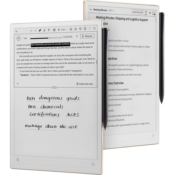Tablet eInk iFlytek AINOTE 2 de 10,65 pulgadas, 4 GB RAM y 64 GB de memoria