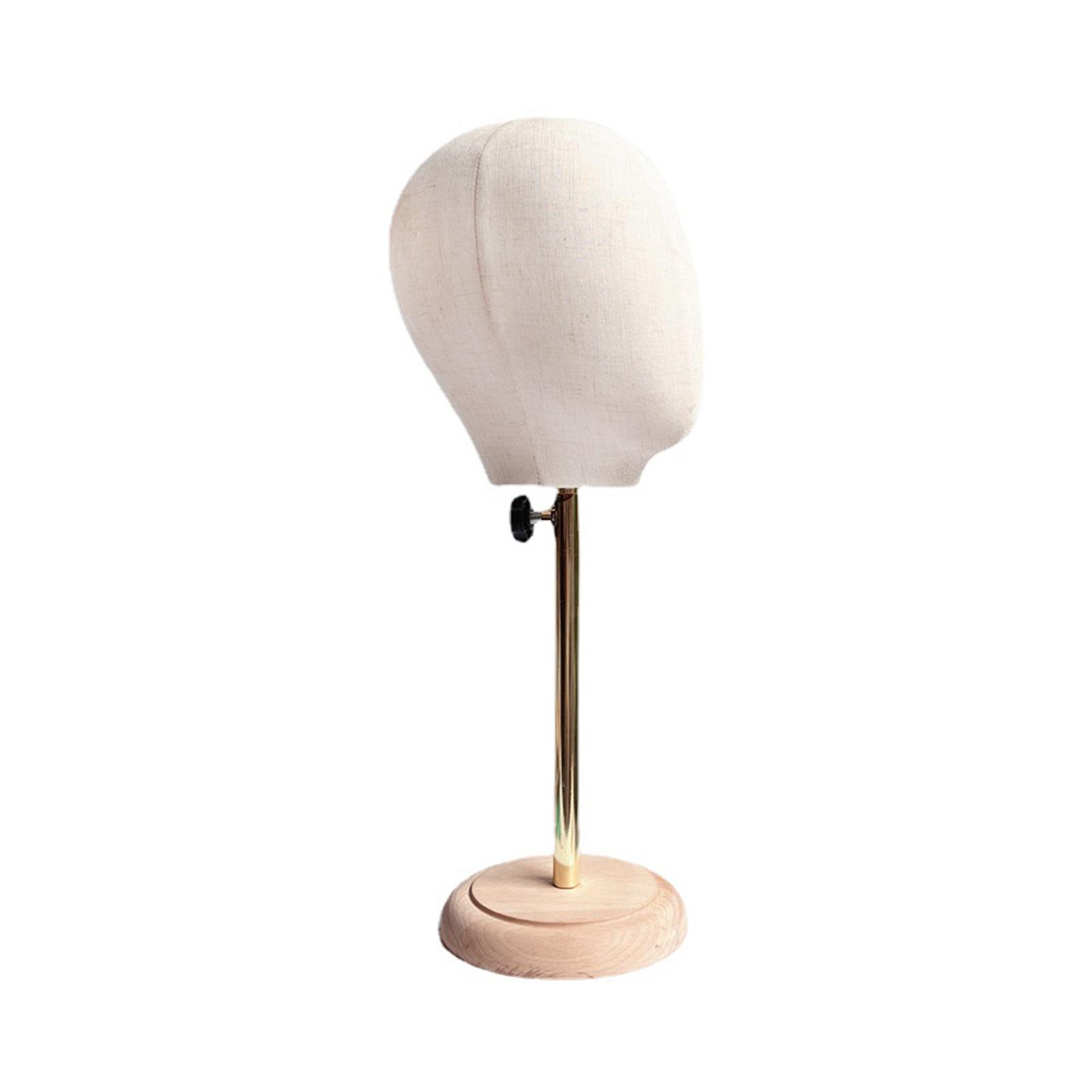 Magideal - Sombrero Soporte De Exhibición Cabeza De Maniquí Con Base De Madera Soportes De Exhibición Portátiles Tapas De Moda De Mesa Estante De Almacenamiento