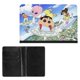 thumbnail image 2 of Shin-chan Porta Pasaporte y Cartera de Viaje Premium de Cuero PU, Funda de Pasaporte Bloqueo RFID con Ranuras para Tarjetas de Crédito, Estuche para Libro de Pasaporte para Familia 10cm × 15cm, 2 of 6