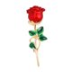 thumbnail image 3 of Broche De Flor Y Rosa, Elegante Decoración, Pin De Solapa Para Ropa, Traje De Banquete, Dorado Y Rojo, 3 of 5