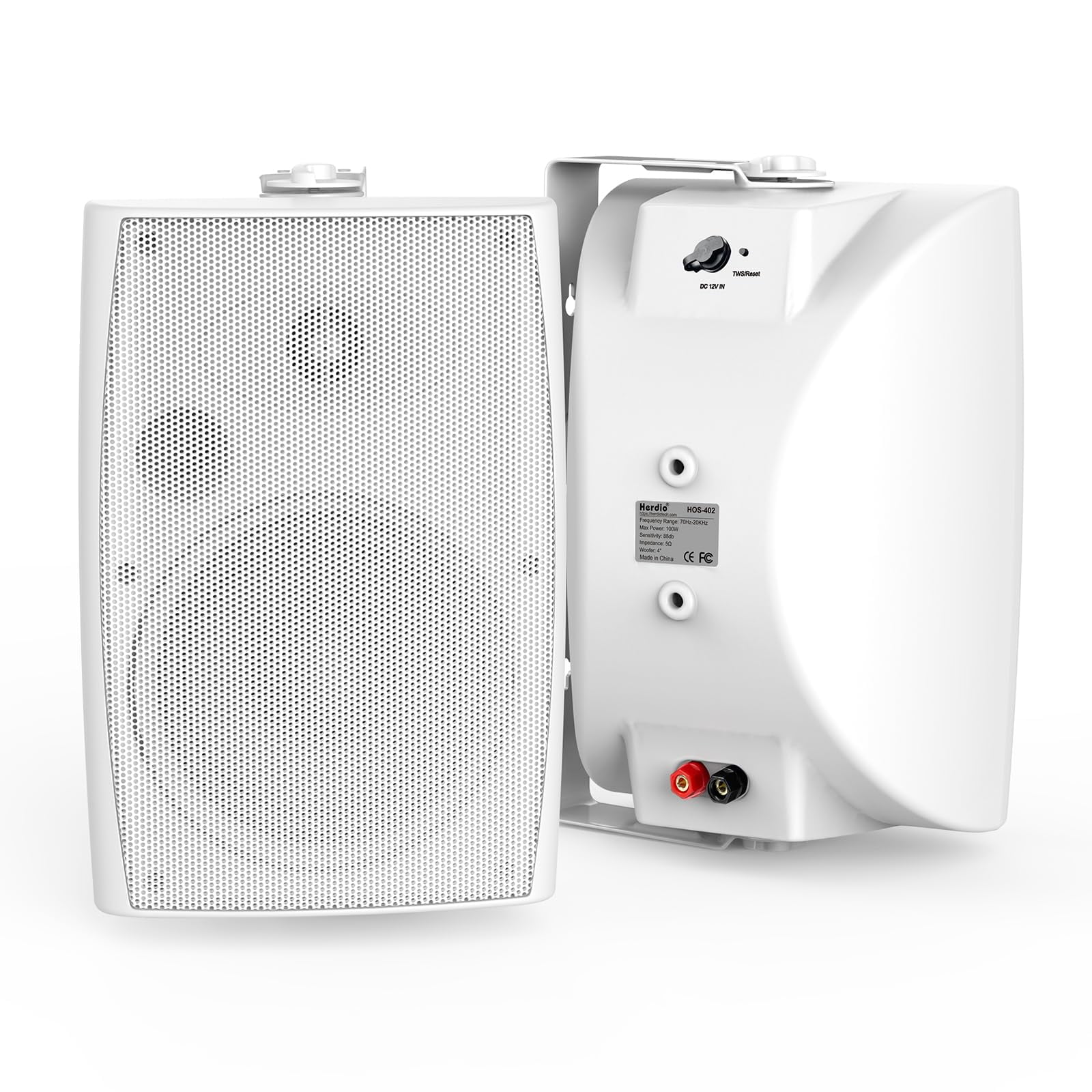 Par De Altavoces Bluetooth Herdio 4 Pulgadas 200 W Blanco