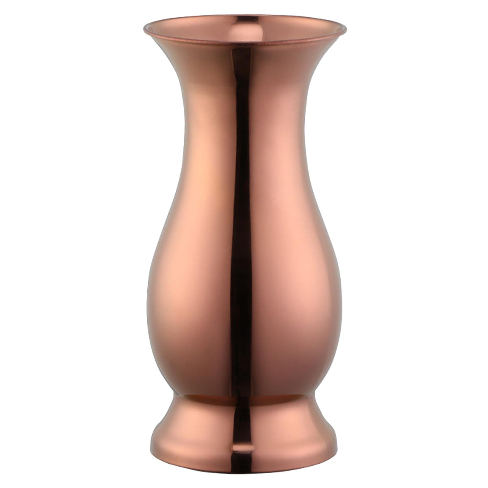 Magideal - Florero De Material Acero Inoxidable Maceta De Metal Planta Hidropónica Titular Tallos Manojo Bud Pot Floreros Para Pequeña Sala Dormitorio Oro Rosa