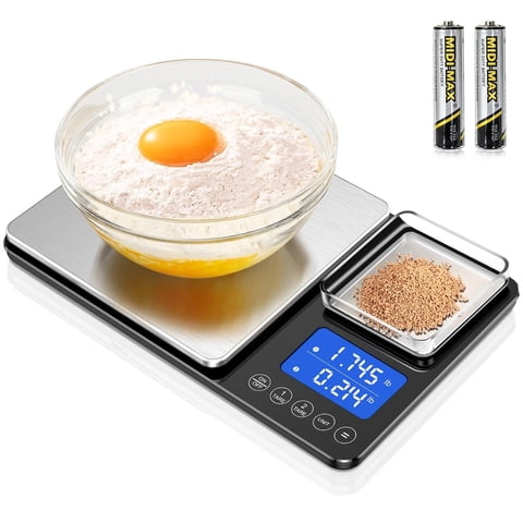 Báscula De Cocina Kuaivo Digital De Doble Plataforma De 1 G A 15 Kg, 7 Unidades