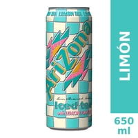 Bebida Té Helado Negro Sabor Limón Lata 650 Ml Arizona