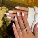 thumbnail image 1 of Press On Nails JOYVVEW White Short Almond para mujer, 30 unidades, 1 of 7