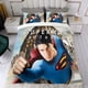 thumbnail image 4 of Superman Conjunto de sábanas temático, trío de piezas, cómodo y amigable con la piel, diseño único, regalo de decoración para el hogar para familiares, amigos y fans,140cm *210cm, 4 of 6