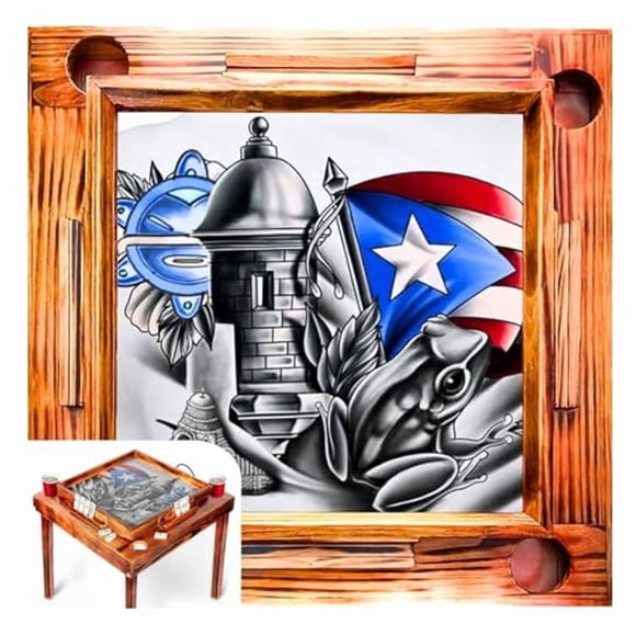 Mesa de Dominó TraditionTools Puerto Rico de Madera Premium