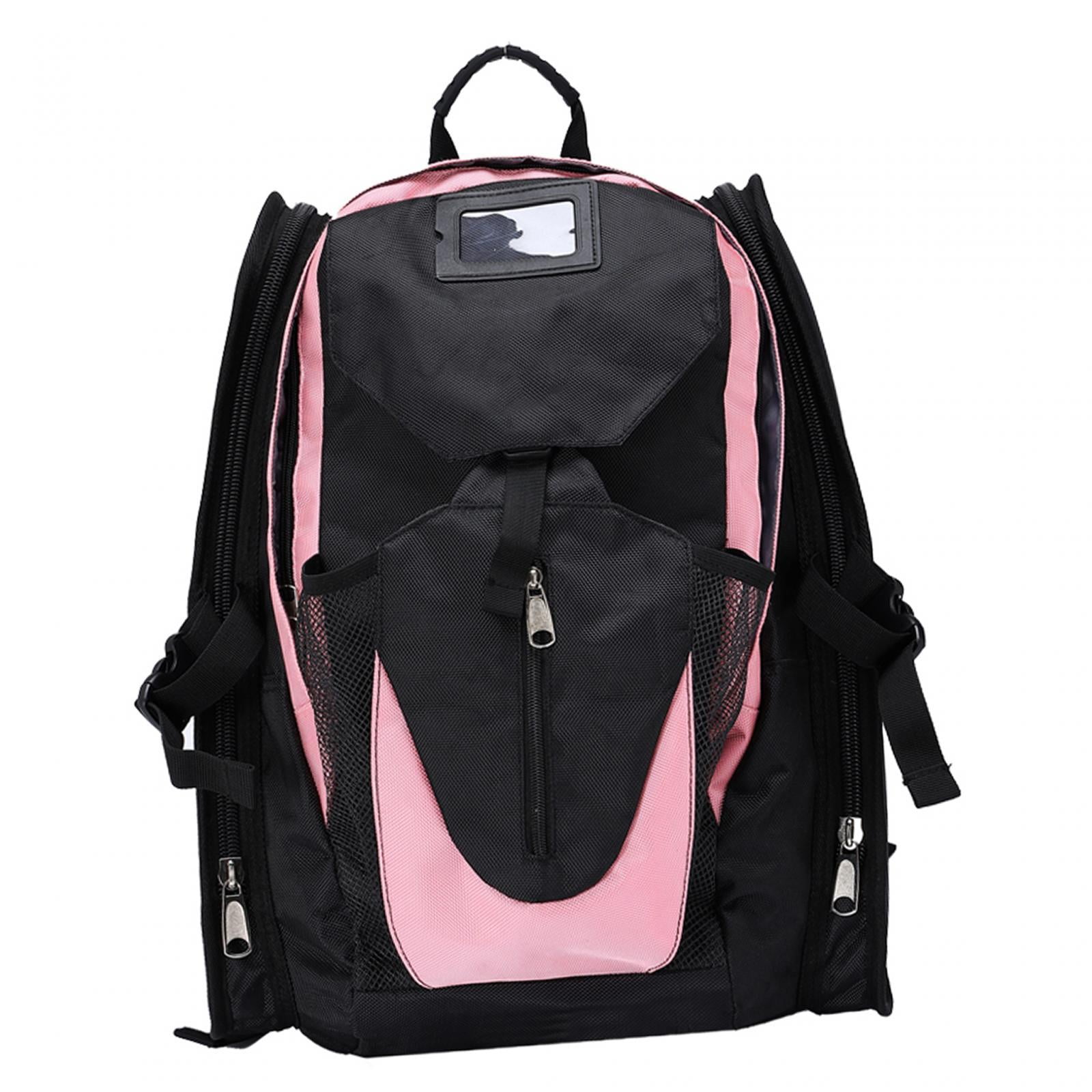 Ioensy - Mochila Para Patines De Ruedas Profesional De Gran Capacidad Para Niños Portador De Patines Sobre Hielo Rosa Grande