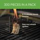 thumbnail image 2 of Encendedores para fuego Inflame 300 piezas impermeables de madera natural, 2 of 9