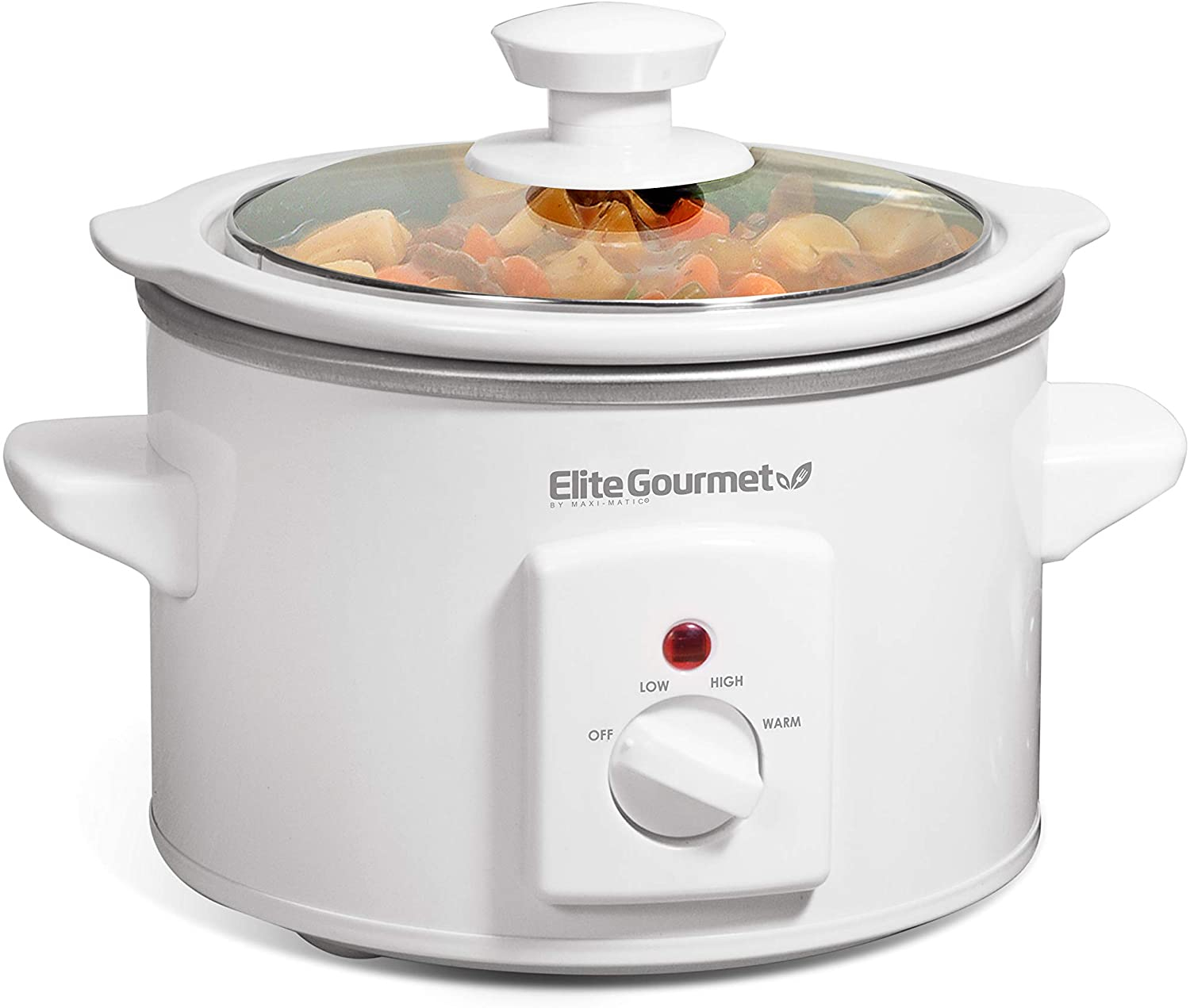 Olla De Cocción Lenta Eléctrica Elite Gourmet Mst-250Xw, Con Olla De Cerámica, Temperatura Ajustable, Platos Principales, Salsas, Sopas