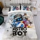 thumbnail image 4 of Astro Bot Conjunto de sábanas temático, trío de piezas, cómodo y amigable con la piel, diseño único, regalo de decoración para el hogar para familiares, amigos y fans,135cm *200cm, 4 of 6