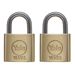 Pack 2 Candados Yale Ye1 Uso General 25Mm