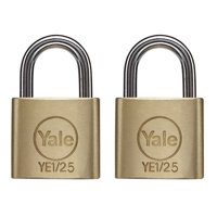 Pack 2 Candados Yale Ye1 Uso General 25Mm