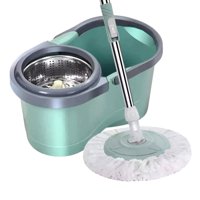 Crusec - Mopa Trapeador Fregona Giratoria 360 Verde