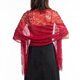 thumbnail image 1 of suxuMhao Chal de Encaje Calado, Chal de Noche, Chal con Borlas, Chal de Boda, Chal con Bufanda, Decoración de Vestido Casual Diaria, Rojo Oscuro, 25.6 X 72.8 Pulgadas (Incluye Longitud de Borlas), 1, 1 of 2